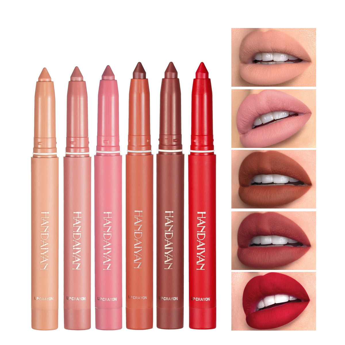 Long-Lasting Nude Pink Matte Lipstick Pen