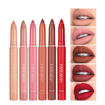 Long-Lasting Nude Pink Matte Lipstick Pen