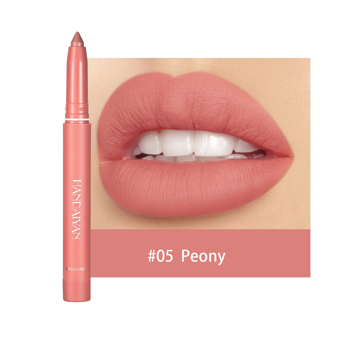 Long-Lasting Nude Pink Matte Lipstick Pen